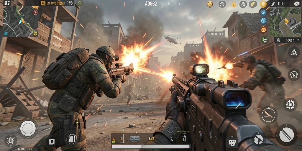 Screenshot menampilkan aksi seru dalam gameplay ADG62 yang menegangkan.