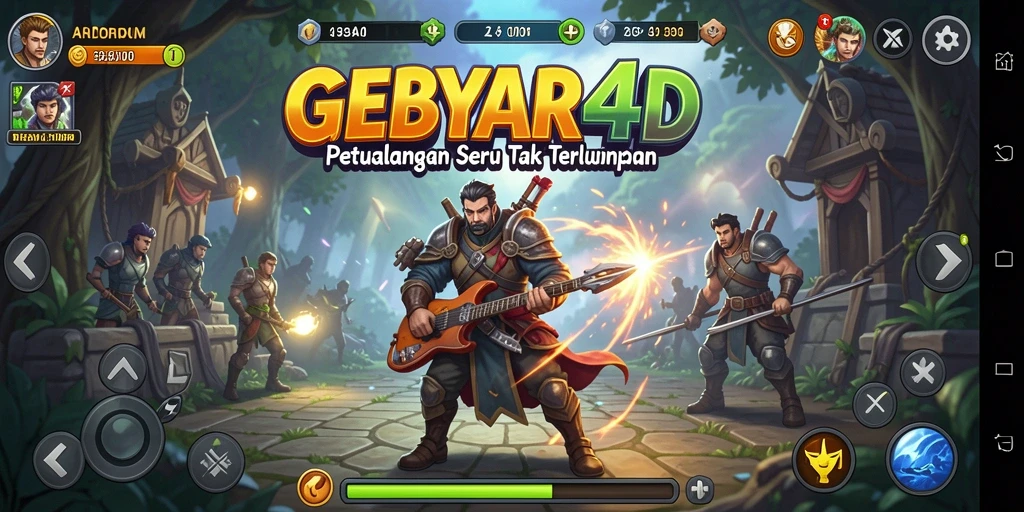 Tangkapan layar GEBYAR4D menampilkan aksi seru dalam petualangan.