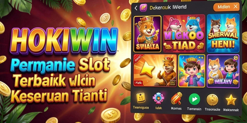 Tampilan menarik dan gameplay Slot HOKIWIN yang mendebarkan.