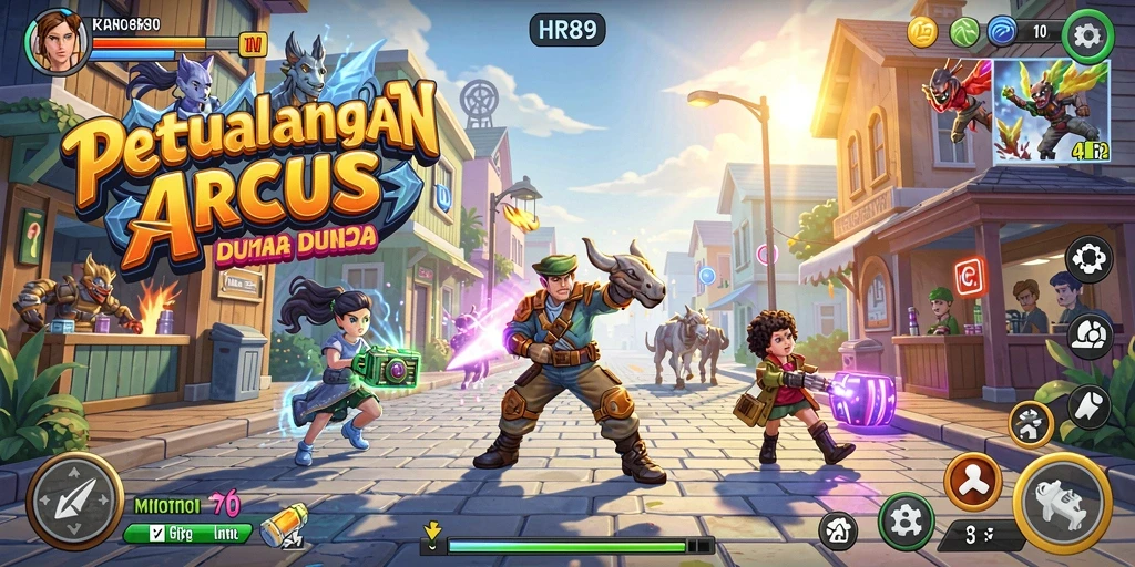Tangkapan layar HR89 menampilkan aksi gameplay Arcade yang mendebarkan.