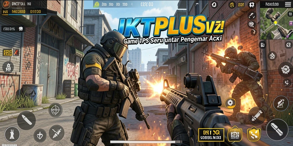 Screenshot menampilkan momen seru dalam gameplay JKTPLUS