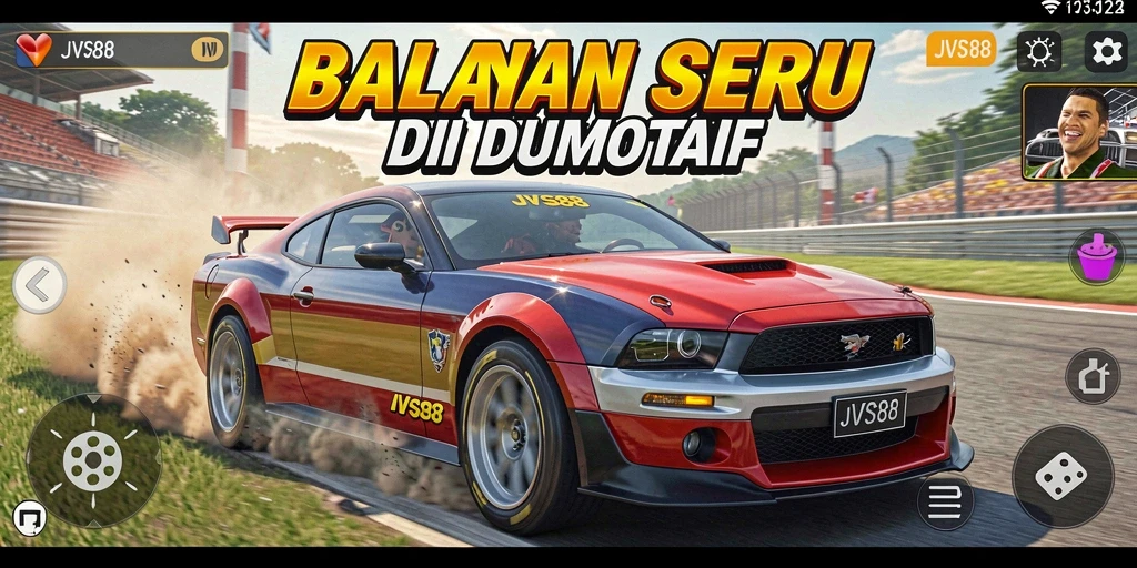 Tangkapan layar gameplay JVS88 menampilkan adu kecepatan yang memukau.