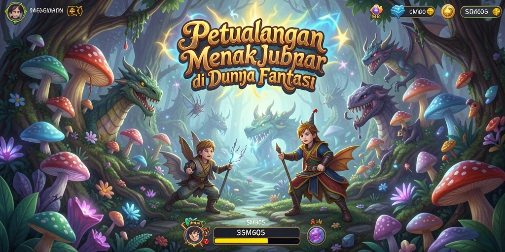 Tangkapan layar SM605 menampilkan aksi seru dalam petualangan yang menarik.
