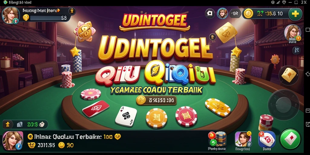 Tampilan menarik gameplay QiuQiu di UDINTOGEL.