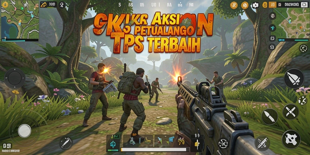 Tangkapan layar menampilkan aksi seru dalam game TPS ZK3.